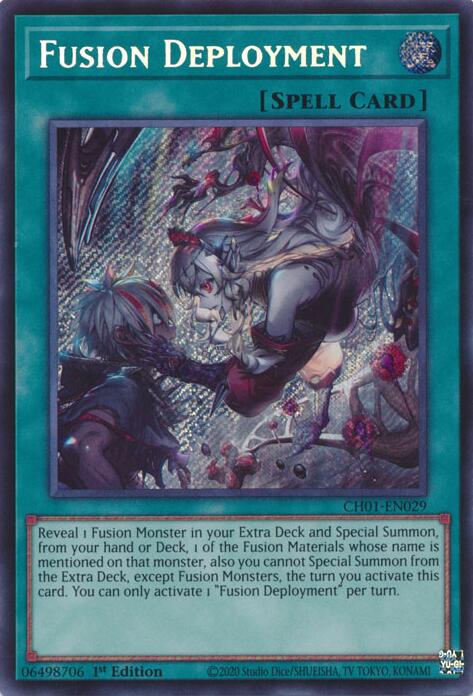Fusion Deployment (Secret Rare) [CH01-EN029] Secret Rare | Exor Games Bridgewater