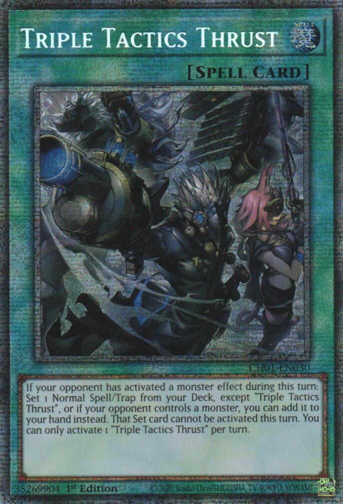 Triple Tactics Thrust (Starlight Rare) [CH01-EN030] Starlight Rare | Exor Games Bridgewater
