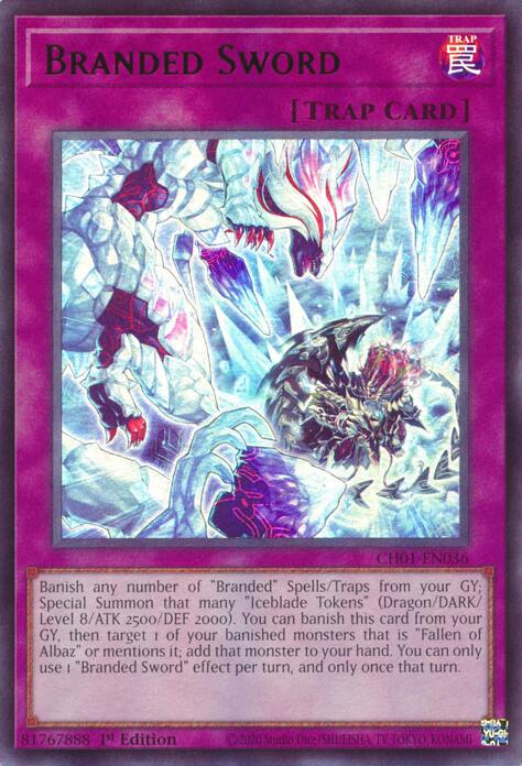Branded Sword [CH01-EN036] Ultra Rare | Exor Games Bridgewater