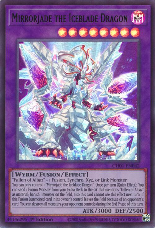 Mirrorjade the Iceblade Dragon [CH01-EN042] Ultra Rare | Exor Games Bridgewater
