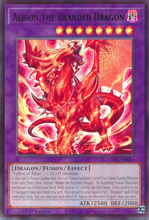 Albion the Branded Dragon [CH01-EN043] Ultra Rare | Exor Games Bridgewater