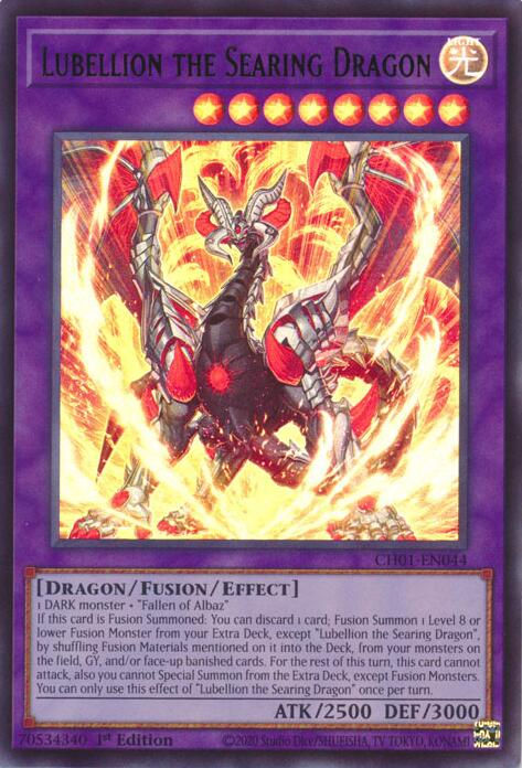 Lubellion the Searing Dragon [CH01-EN044] Ultra Rare | Exor Games Bridgewater