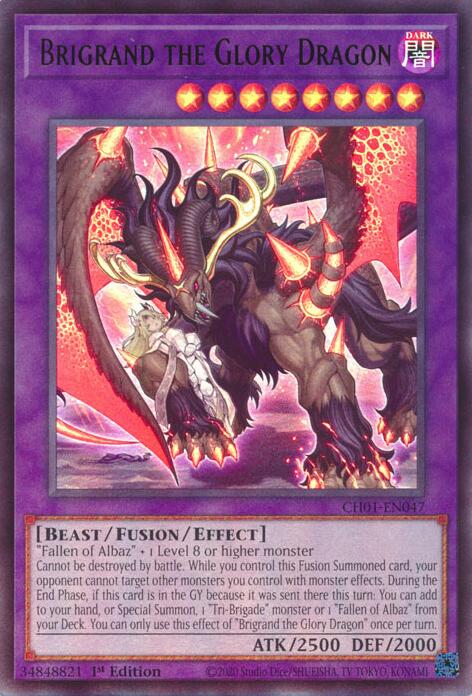 Brigrand the Glory Dragon [CH01-EN047] Ultra Rare | Exor Games Bridgewater