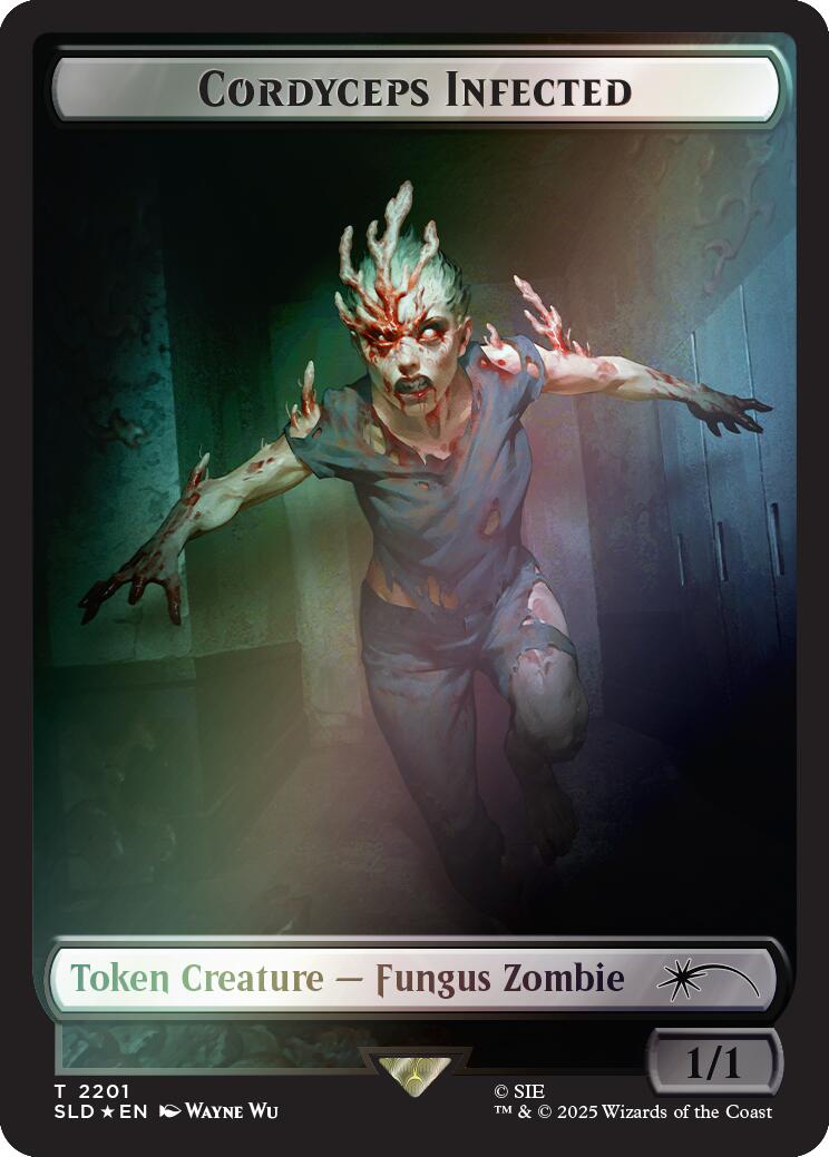 Cordyceps Infected Token (2201) (Rainbow Foil) [Secret Lair Drop Series] | Exor Games Bridgewater