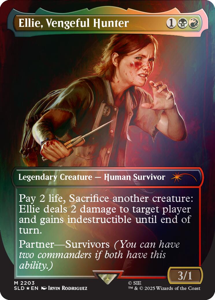 Ellie, Vengeful Hunter (Rainbow Foil) [Secret Lair Drop Series] | Exor Games Bridgewater