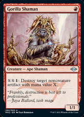 Gorilla Shaman (Foil Etched) [Modern Horizons 2] | Exor Games Bridgewater