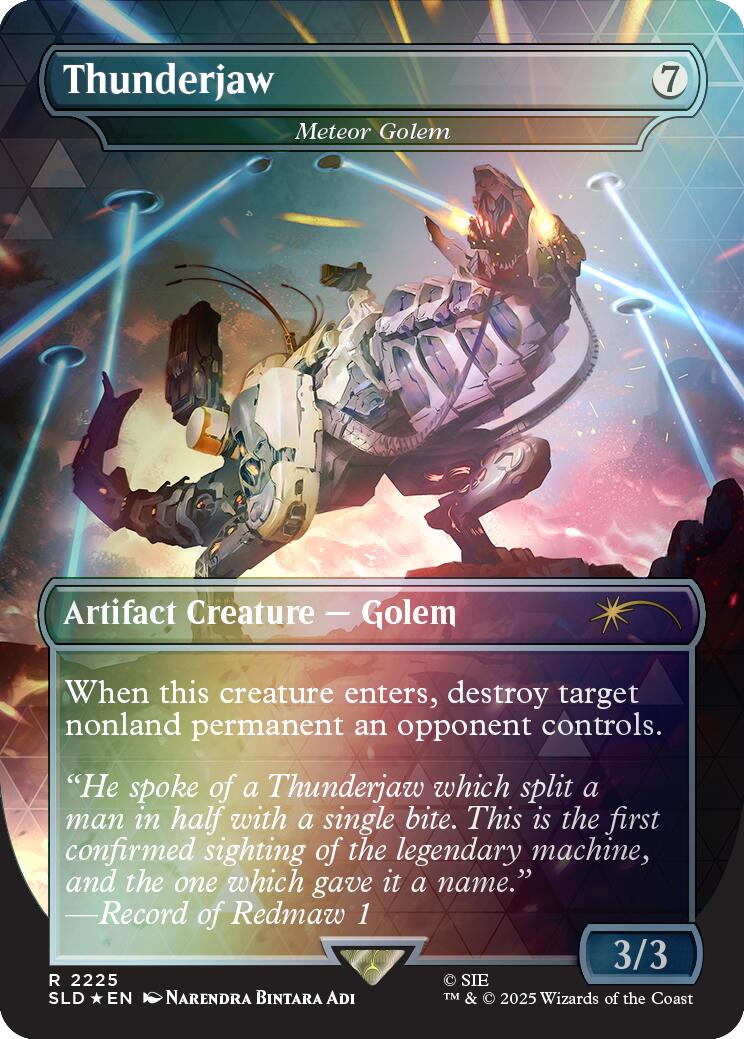 Thunderjaw - Meteor Golem (Rainbow Foil) [Secret Lair Drop Series] | Exor Games Bridgewater
