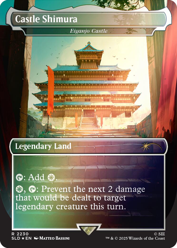 Castle Shimura - Eiganjo Castle (Rainbow Foil) [Secret Lair Drop Series] | Exor Games Bridgewater