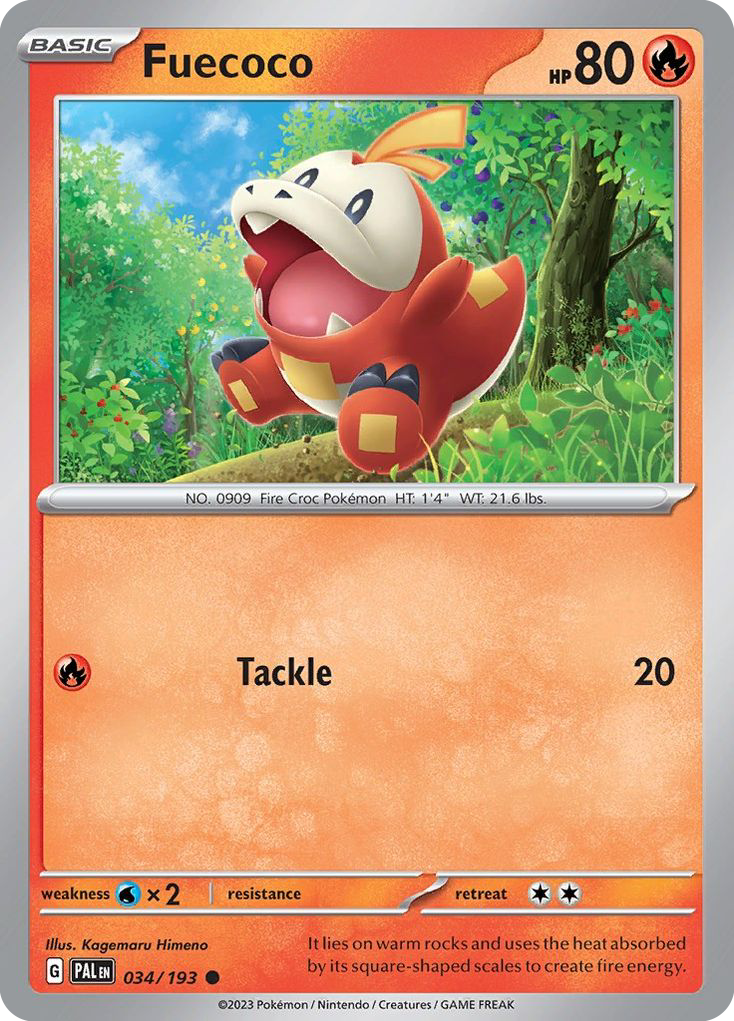 Fuecoco (034/193) (Theme Deck Exclusive) [Scarlet & Violet: Paldea Evolved] | Exor Games Bridgewater
