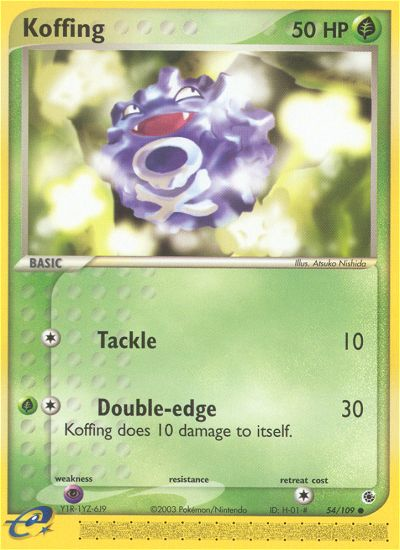 Koffing (54/109) [EX: Ruby & Sapphire] | Exor Games Bridgewater