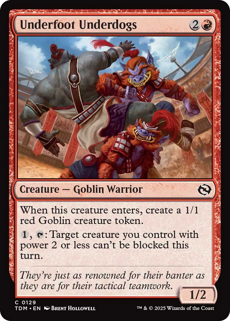 Underfoot Underdogs [Tarkir: Dragonstorm] | Exor Games Bridgewater