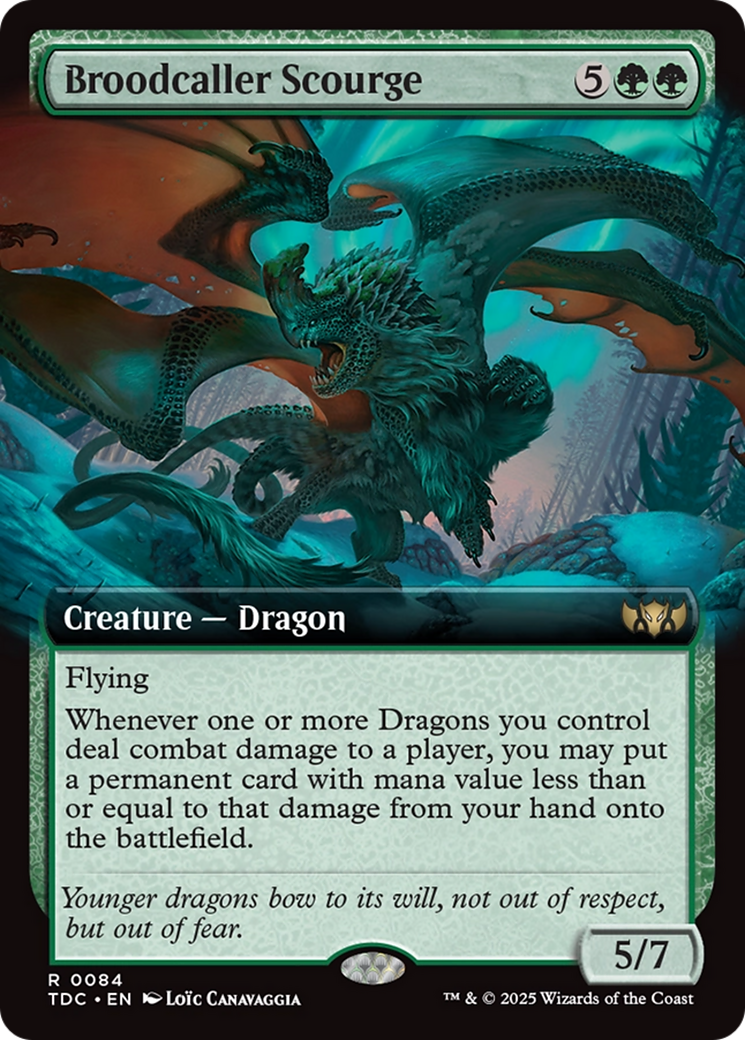 Broodcaller Scourge (Extended Art) [Tarkir: Dragonstorm Commander] | Exor Games Bridgewater