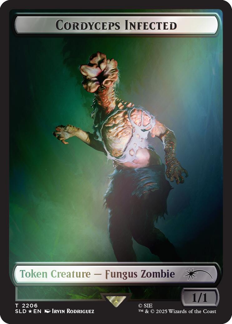 Cordyceps Infected Token (2206) (Rainbow Foil) [Secret Lair Drop Series] | Exor Games Bridgewater