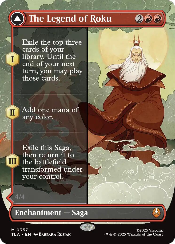 The Legend of Roku (Borderless) [Avatar: The Last Airbender] | Exor Games Bridgewater