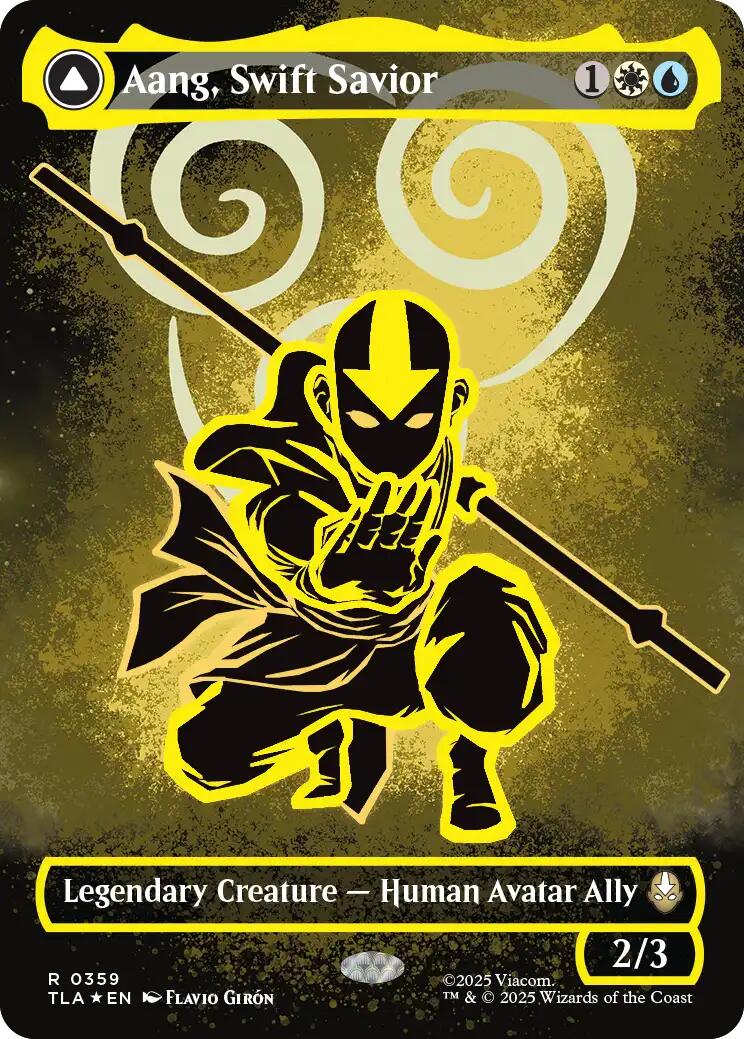 Aang, Swift Savior (359) (Borderless) [Avatar: The Last Airbender] | Exor Games Bridgewater