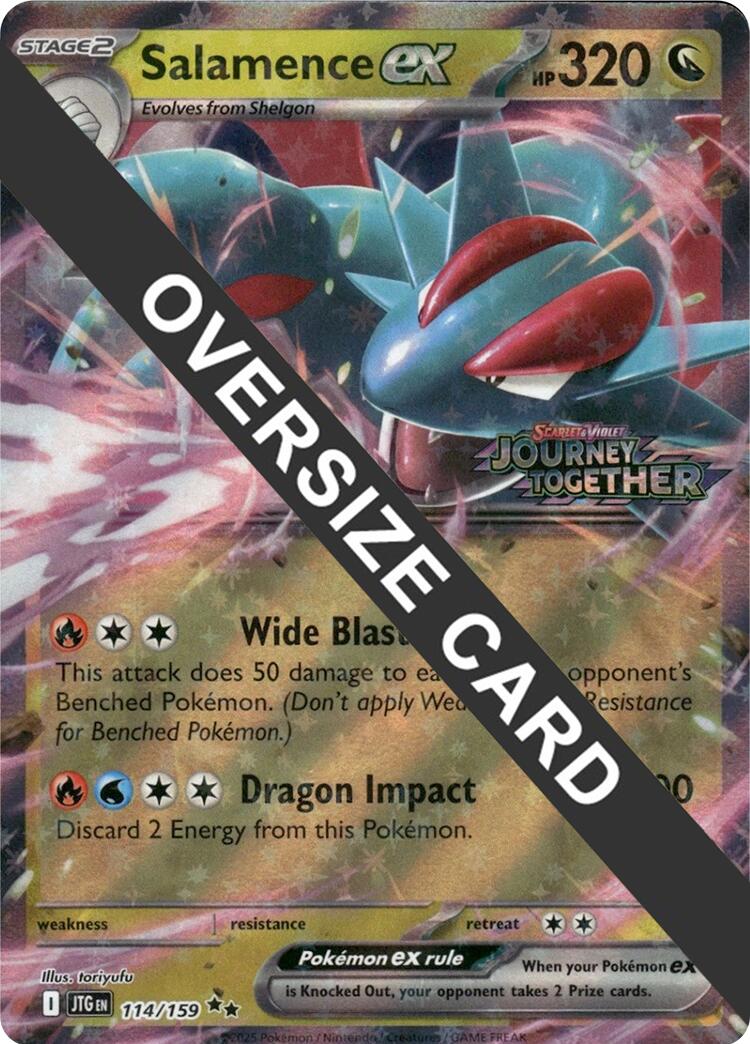 Salamence ex (114/159) (Jumbo Card) [Scarlet & Violet: Journey Together] | Exor Games Bridgewater