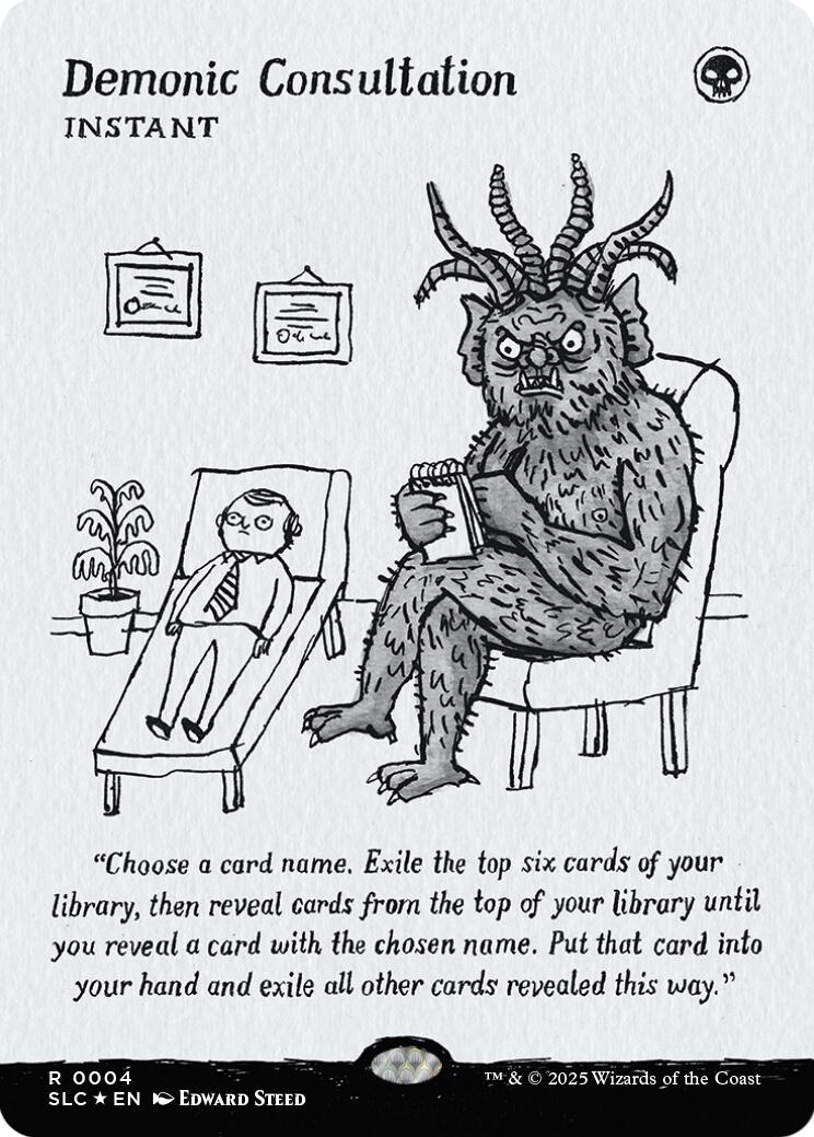 Demonic Consultation (Halo Foil) [Secret Lair Countdown Kit] | Exor Games Bridgewater