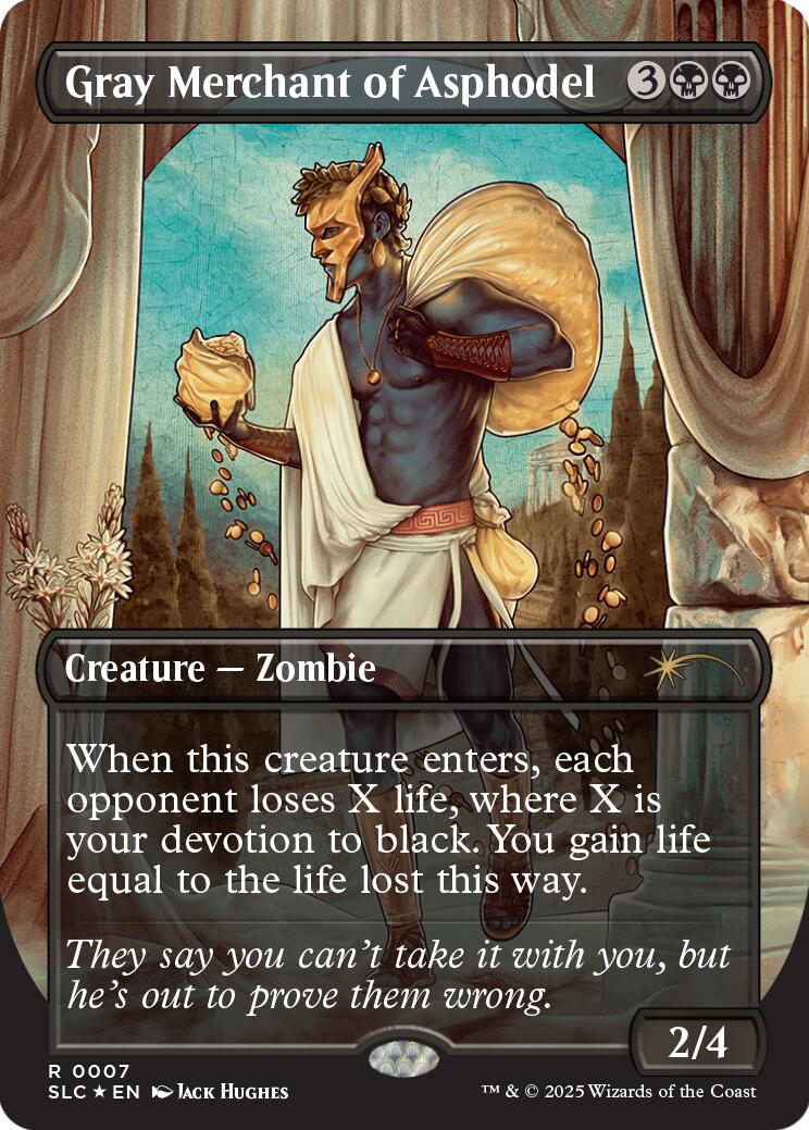 Gray Merchant of Asphodel (Halo Foil) [Secret Lair Countdown Kit] | Exor Games Bridgewater