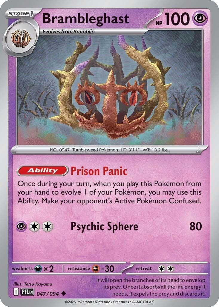 Brambleghast (047/094) [Mega Evolution: Phantasmal Flames] | Exor Games Bridgewater