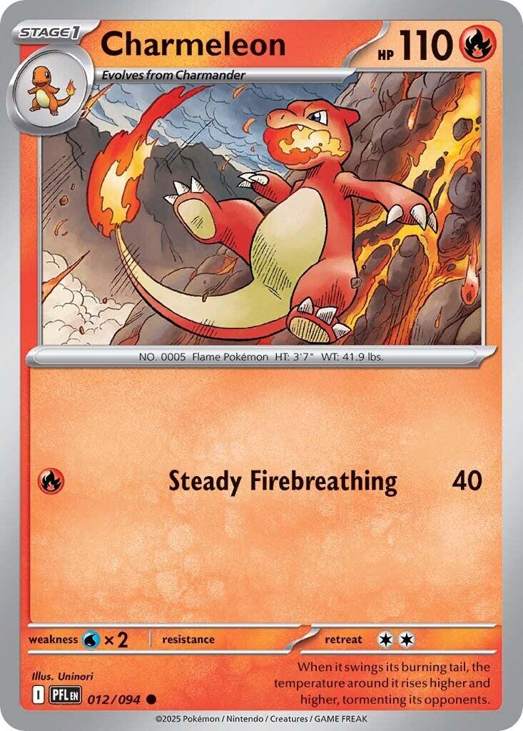 Charmeleon (012/094) [Mega Evolution: Phantasmal Flames] | Exor Games Bridgewater