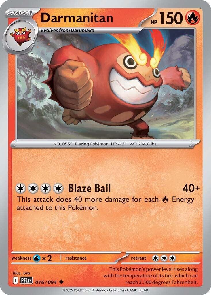 Darmanitan (016/094) [Mega Evolution: Phantasmal Flames] | Exor Games Bridgewater