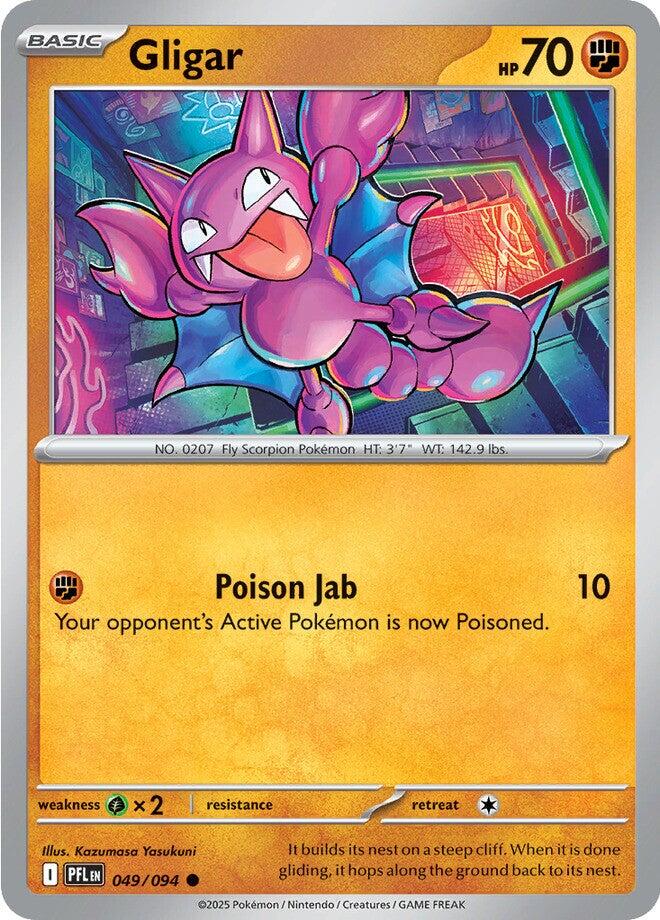Gligar (049/094) [Mega Evolution: Phantasmal Flames] | Exor Games Bridgewater