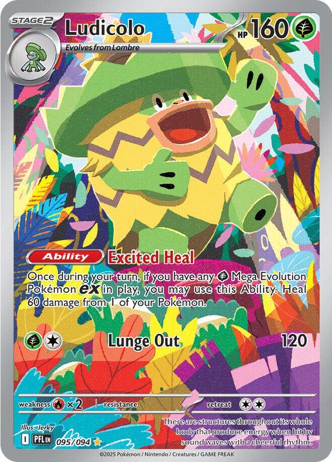 Ludicolo (095/094) [Mega Evolution: Phantasmal Flames] | Exor Games Bridgewater