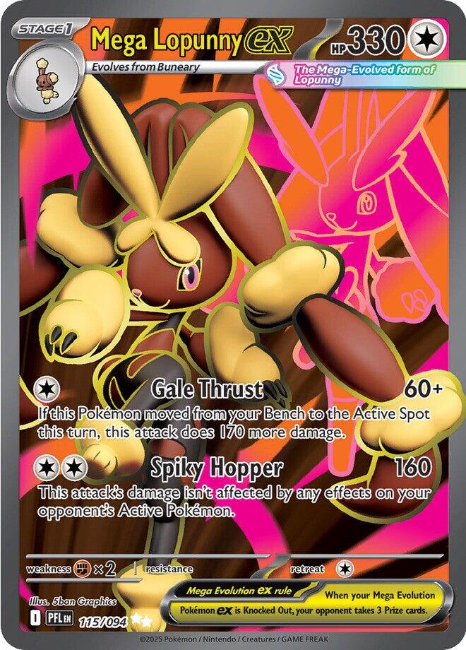 Mega Lopunny ex (115/094) [Mega Evolution: Phantasmal Flames] | Exor Games Bridgewater