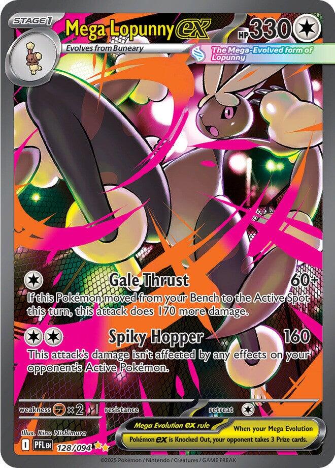 Mega Lopunny ex (128/094) [Mega Evolution: Phantasmal Flames] | Exor Games Bridgewater