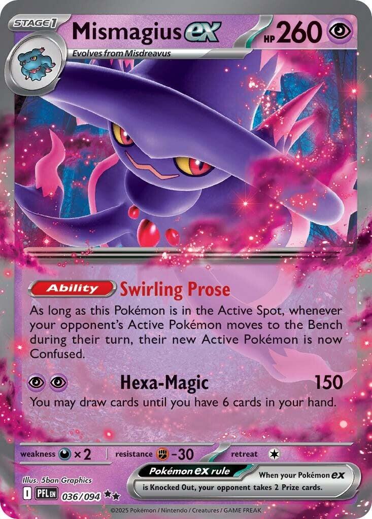 Mismagius ex (036/094) [Mega Evolution: Phantasmal Flames] | Exor Games Bridgewater