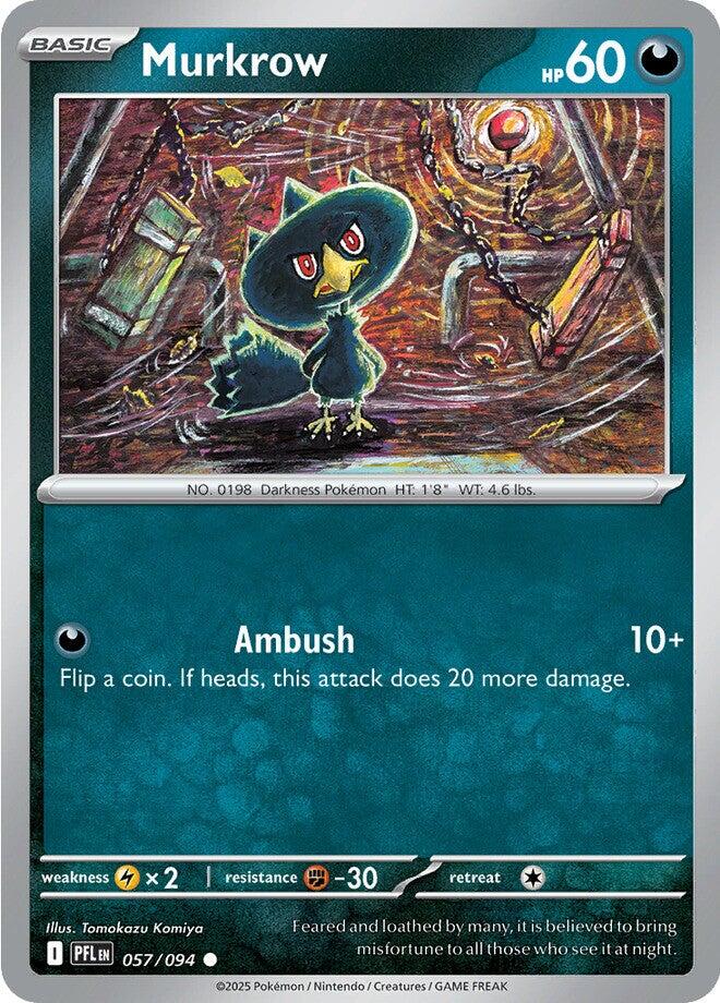 Murkrow (057/094) [Mega Evolution: Phantasmal Flames] | Exor Games Bridgewater