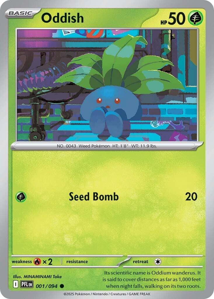 Oddish (001/094) [Mega Evolution: Phantasmal Flames] | Exor Games Bridgewater