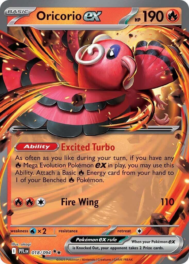 Oricorio ex (018/094) [Mega Evolution: Phantasmal Flames] | Exor Games Bridgewater