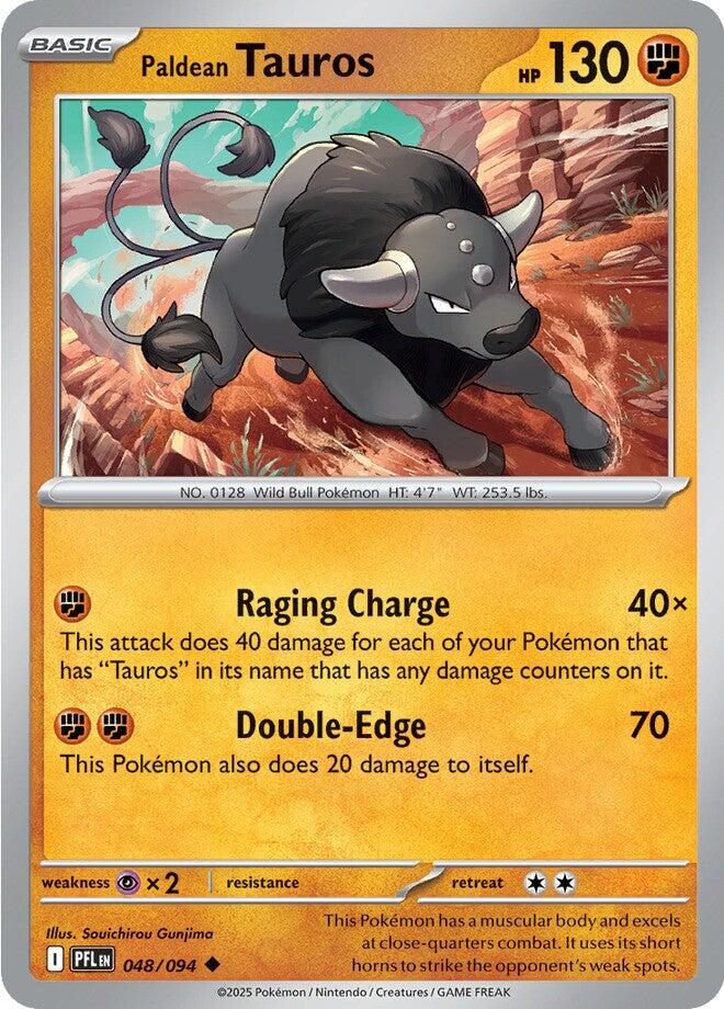 Paldean Tauros (048/094) [Mega Evolution: Phantasmal Flames] | Exor Games Bridgewater