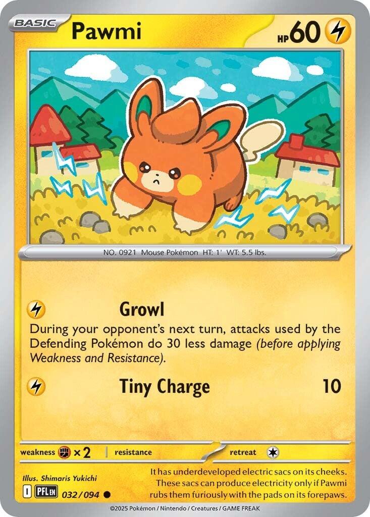 Pawmi (032/094) [Mega Evolution: Phantasmal Flames] | Exor Games Bridgewater