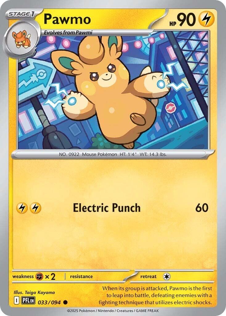 Pawmo (033/094) [Mega Evolution: Phantasmal Flames] | Exor Games Bridgewater