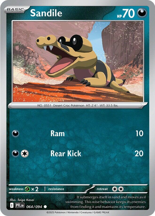 Sandile (064/094) [Mega Evolution: Phantasmal Flames] | Exor Games Bridgewater