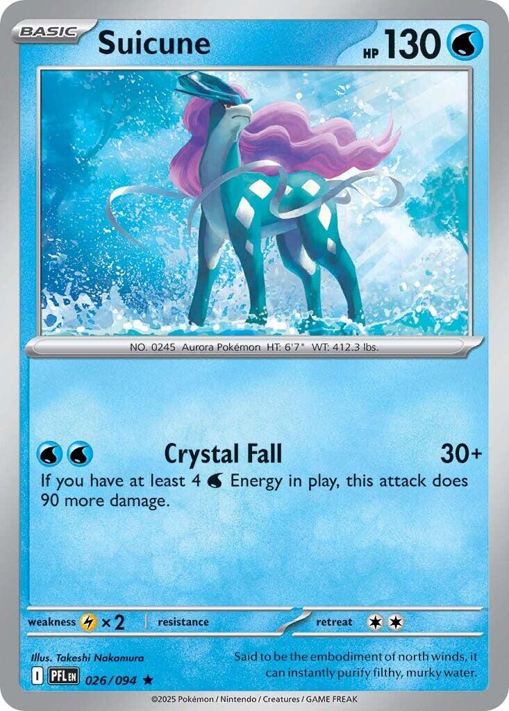 Suicune (026/094) [Mega Evolution: Phantasmal Flames] | Exor Games Bridgewater