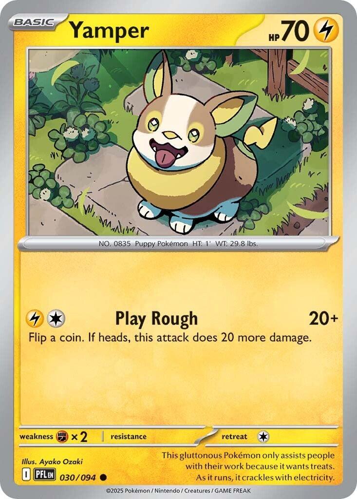 Yamper (030/094) [Mega Evolution: Phantasmal Flames] | Exor Games Bridgewater