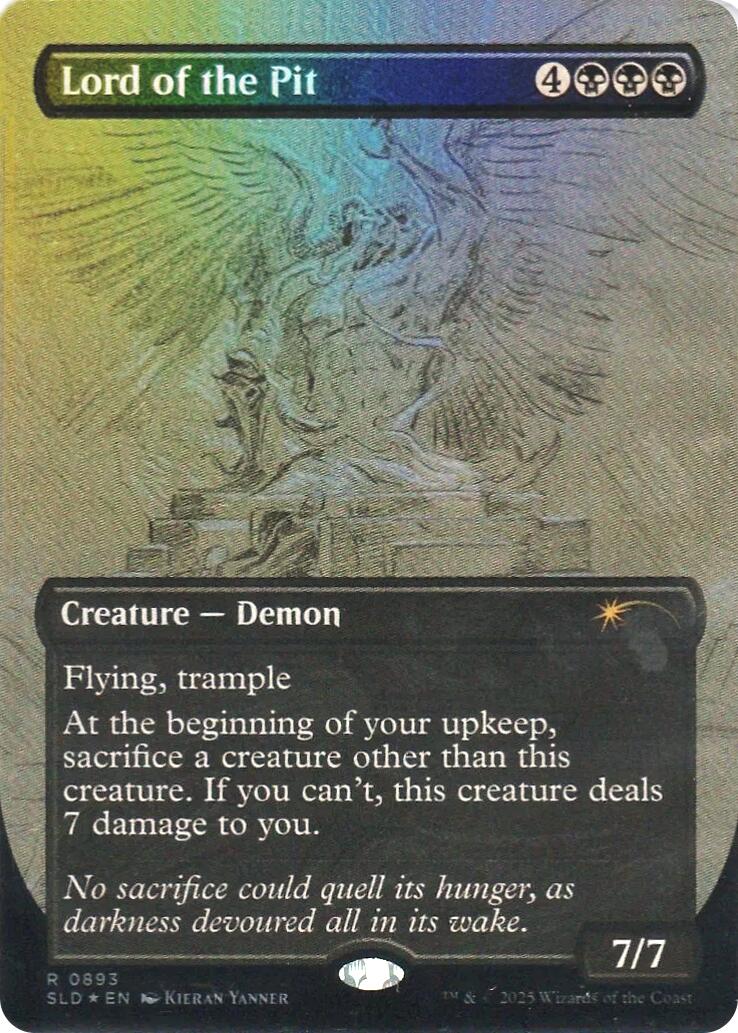 Lord of the Pit (Sketch Showcase) (Rainbow Foil) [Secret Lair Drop Series] | Exor Games Bridgewater