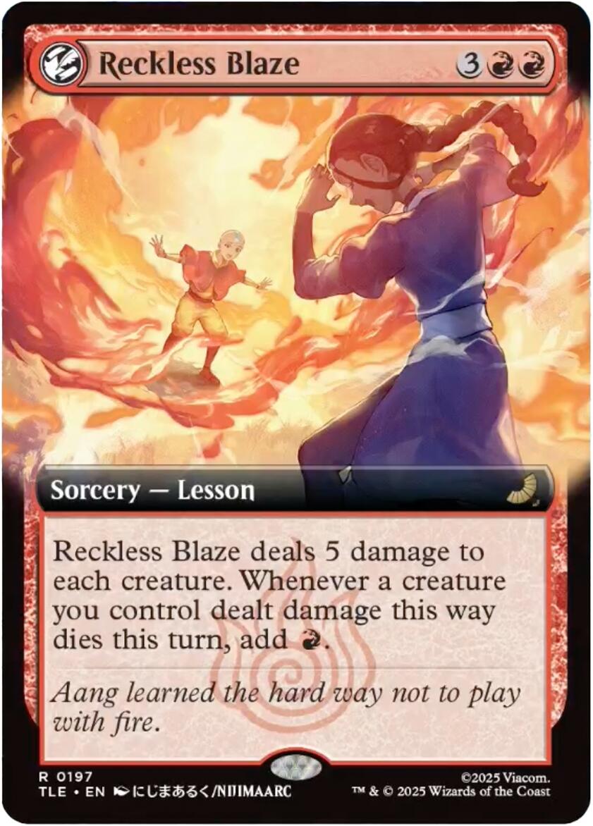 Reckless Blaze (Extended Art) [Avatar: The Last Airbender: Eternal-Legal] | Exor Games Bridgewater
