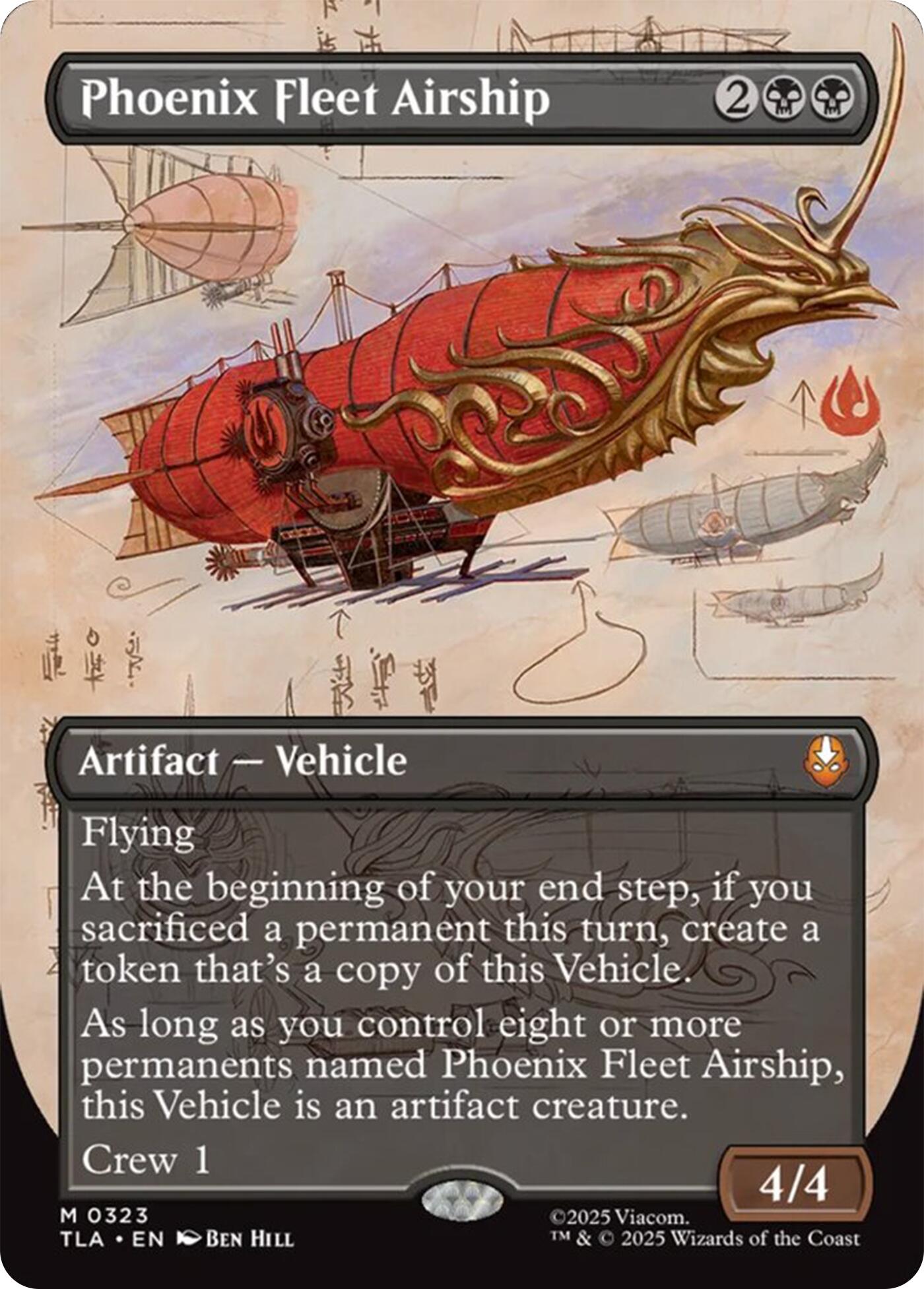 Phoenix Fleet Airship (Borderless) [Avatar: The Last Airbender] | Exor Games Bridgewater