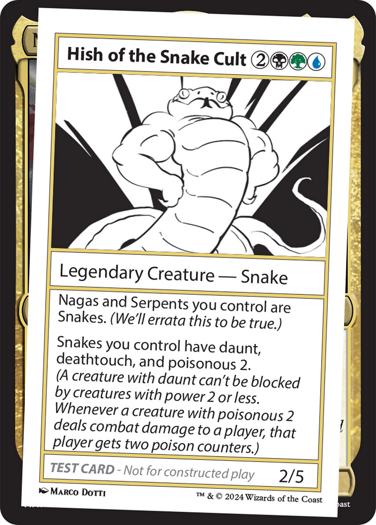 Hish of the Snake Cult [Mystery Booster 2 Playtest Cards] | Exor Games Bridgewater