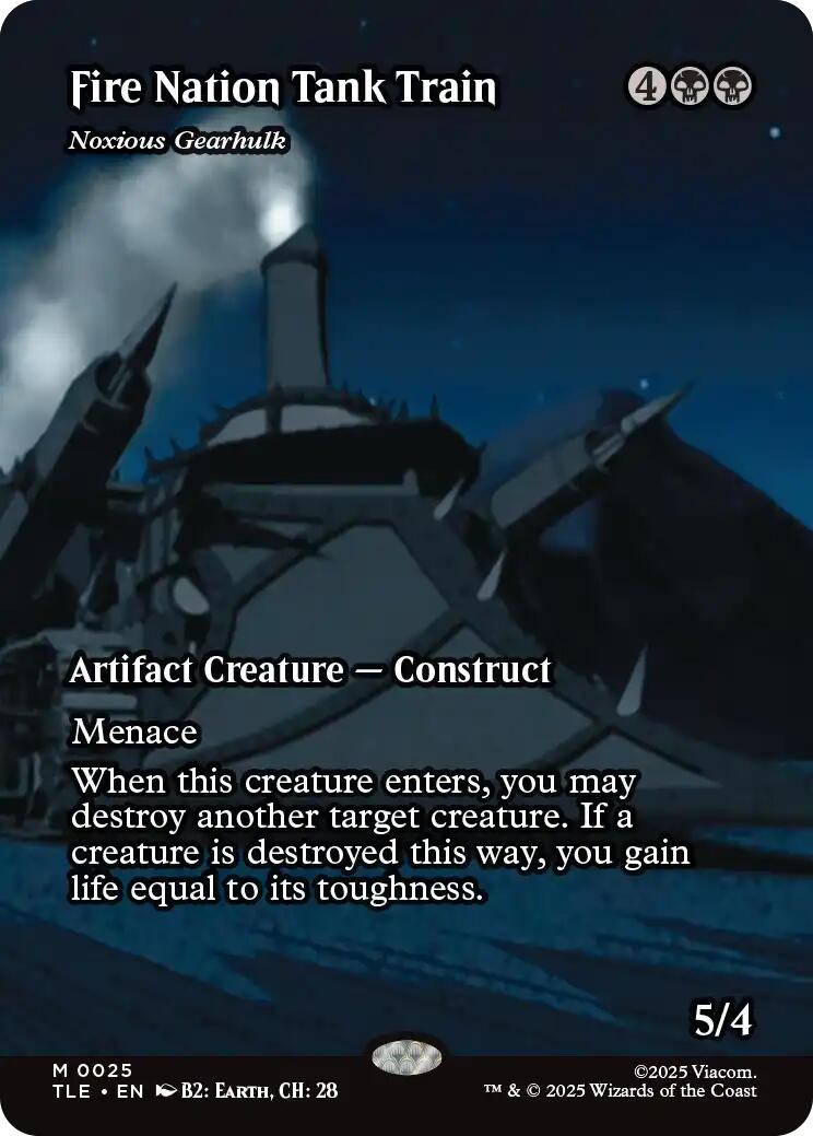 Fire Nation Tank Train - Noxious Gearhulk (Borderless) [Avatar: The Last Airbender: Eternal-Legal] | Exor Games Bridgewater