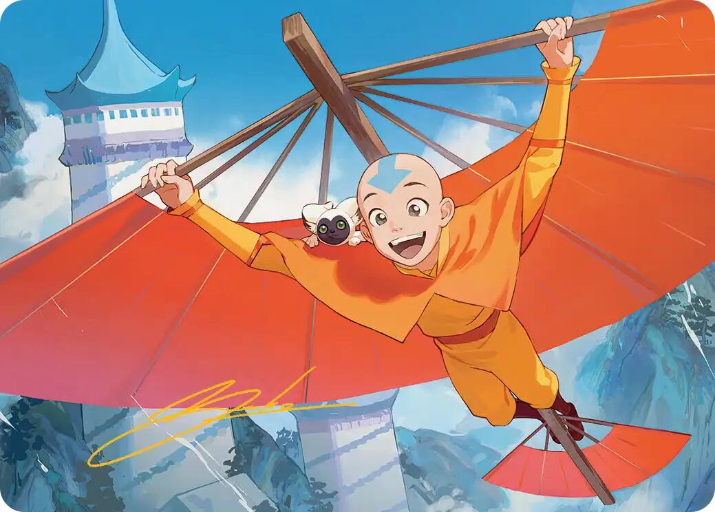 Aang, the Last Airbender Art Card (Gold-Stamped Signature) [Avatar: The Last Airbender Art Series] | Exor Games Bridgewater