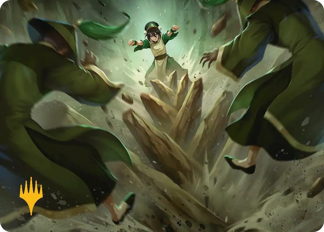 Rockalanche Art Card (Gold-Stamped Planeswalker Symbol) [Avatar: The Last Airbender Art Series] | Exor Games Bridgewater