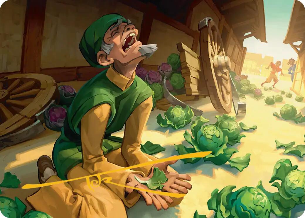 Unlucky Cabbage Merchant Art Card (Gold-Stamped Signature) [Avatar: The Last Airbender Art Series] | Exor Games Bridgewater