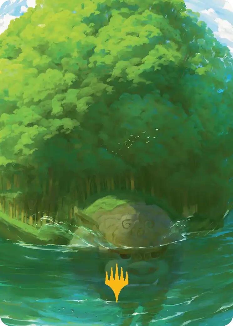 Forest Art Card (Gold-Stamped Planeswalker Symbol) [Avatar: The Last Airbender Art Series] | Exor Games Bridgewater
