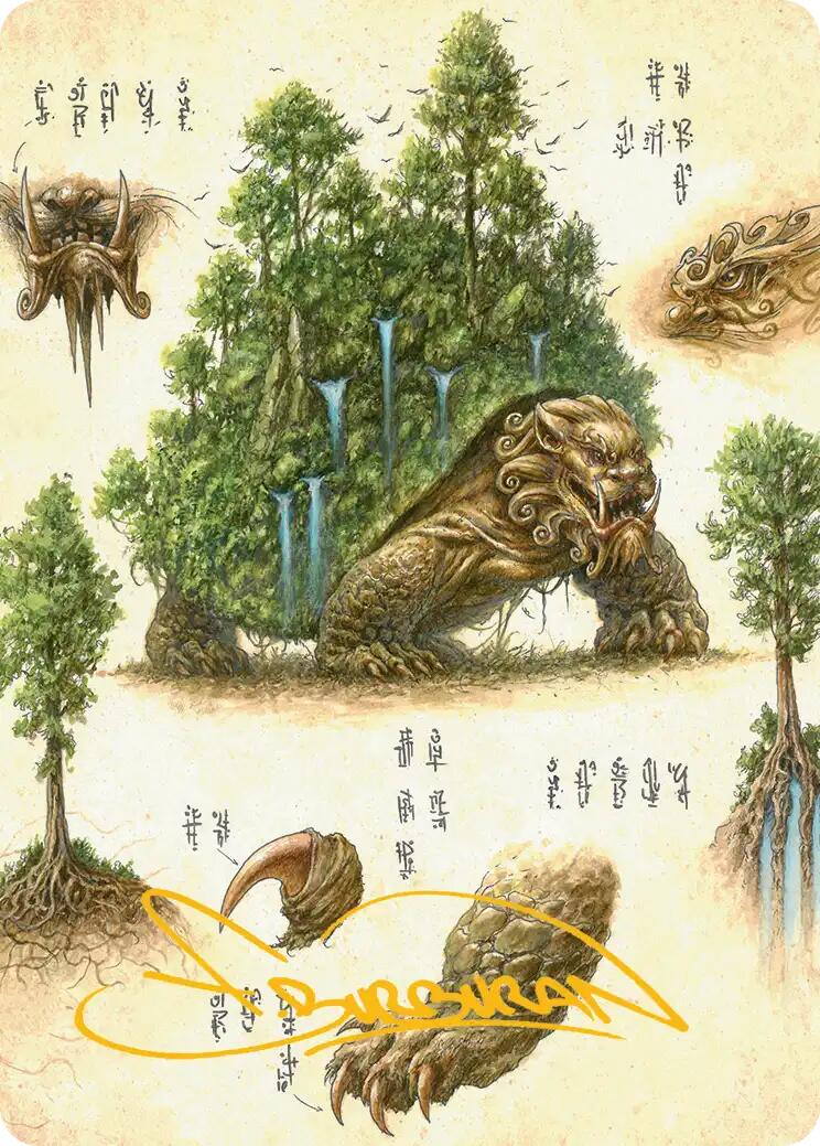 The Lion-Turtle Art Card (Gold-Stamped Signature) [Avatar: The Last Airbender Art Series] | Exor Games Bridgewater