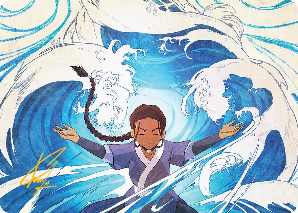 Katara, Water Tribe's Hope Art Card (Gold-Stamped Signature) [Avatar: The Last Airbender Art Series] | Exor Games Bridgewater